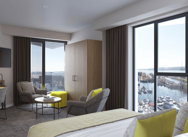 Superior Family Room with Marina View