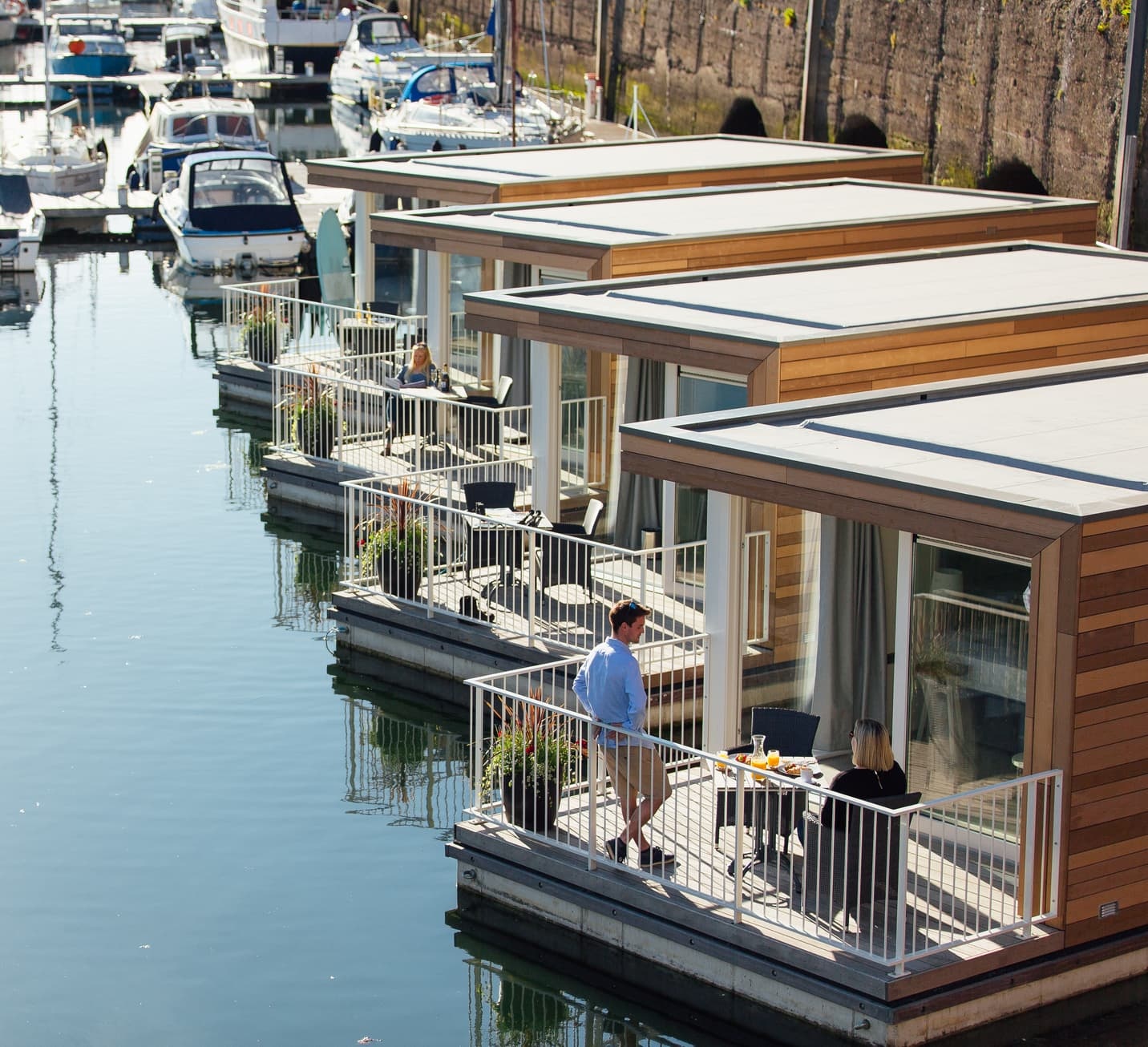 Floatel rooms at Tŷ Milford Waterfront