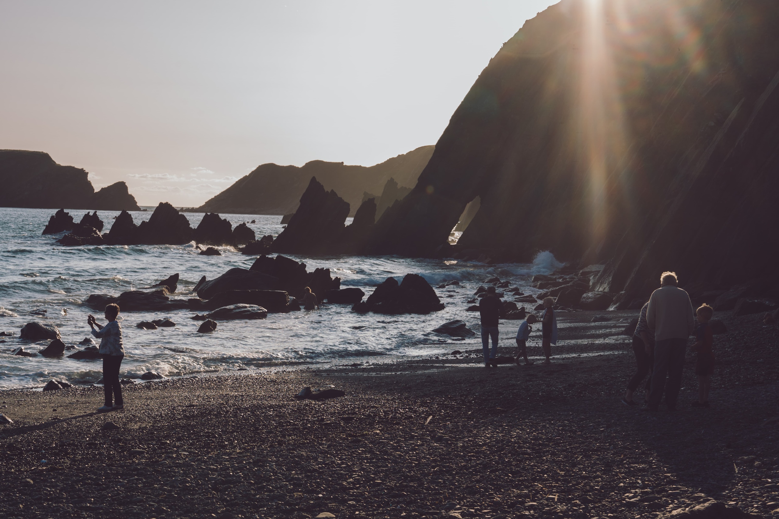 Beach landscape of Pembrokeshire