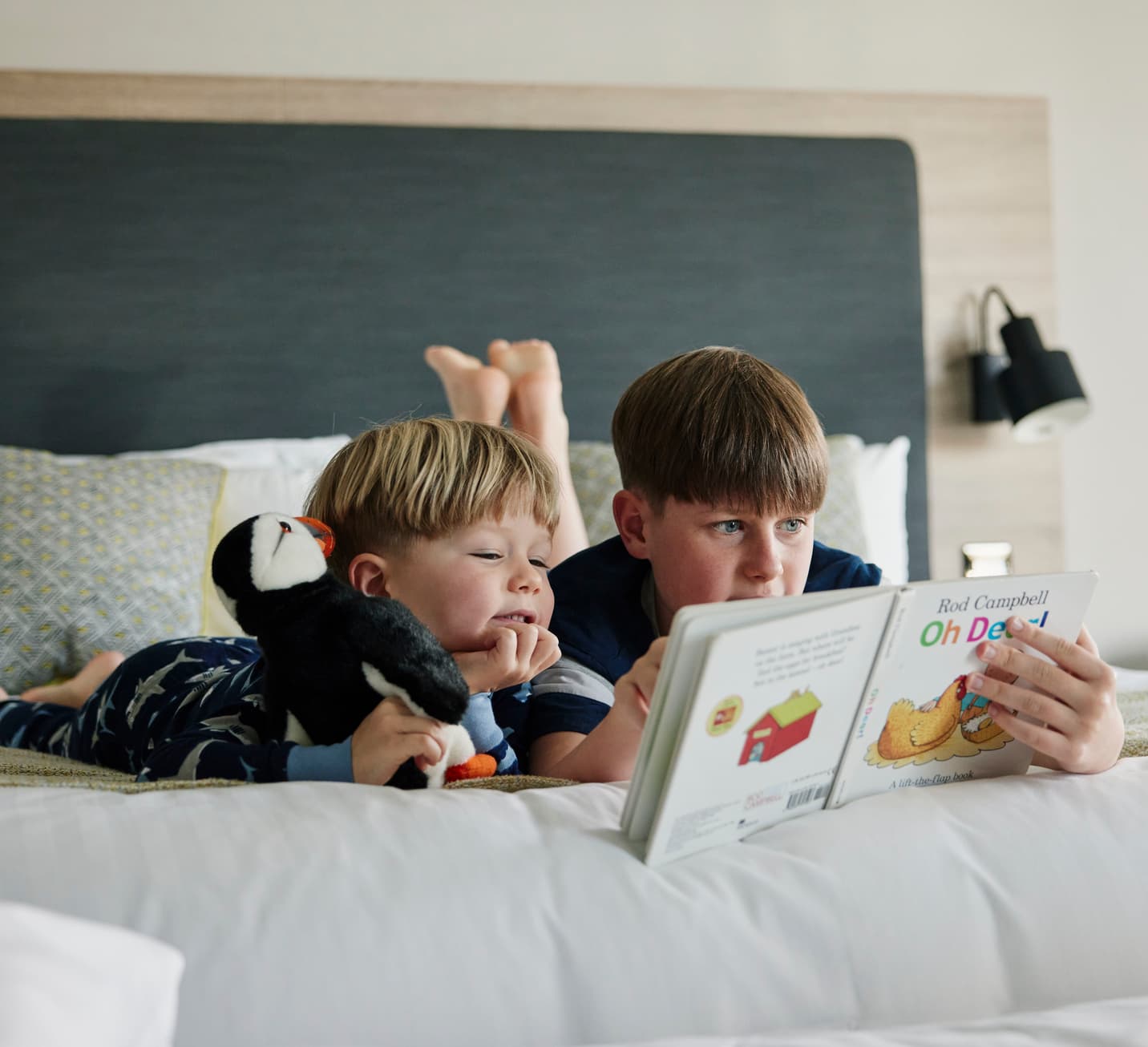 Children Playing in Family Bedroom