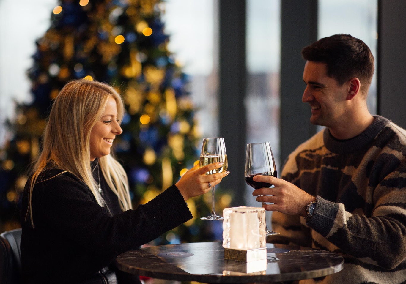 Christmas Couple Festive Dining